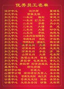 2015年度亿万先生MR集团优异员工一览表